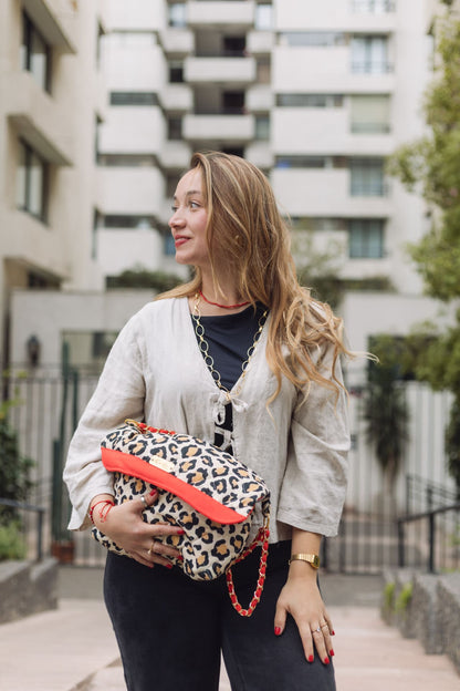 Cheetah Red Bag