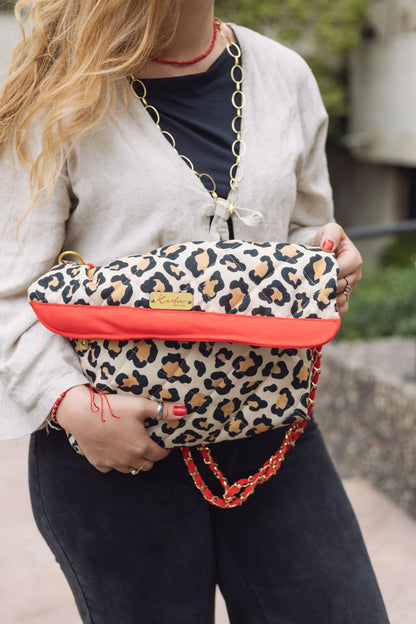 Cheetah Red Bag